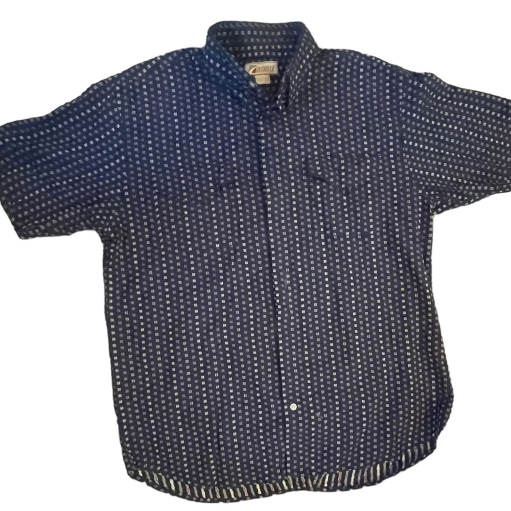 Road Men’s 100% Cotton short sleeve shirt button down hidden button front pocket